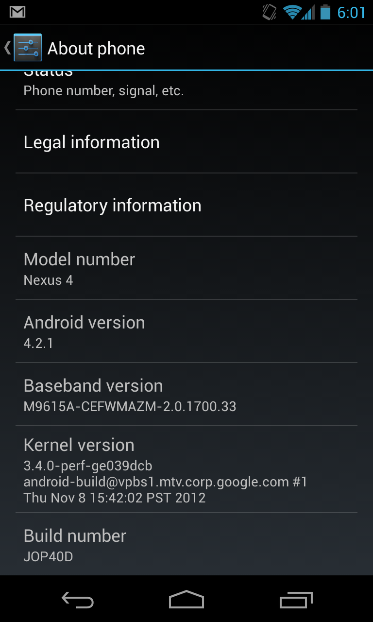 Ota Update Nexus 4